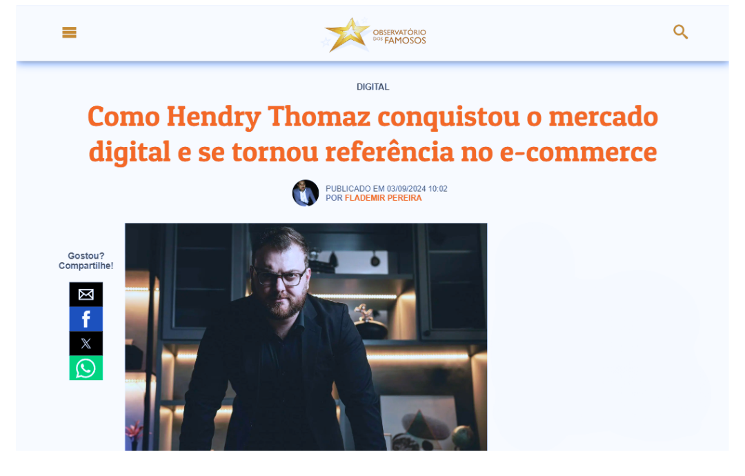 CEO Hendry Thomaz, fala sobre sua história e o futuro da VOWT em entrevista a UOL